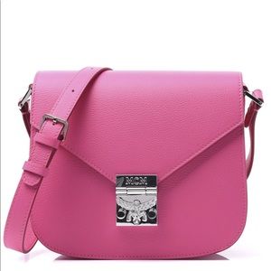 MCM New Timeless Patricia Sugar Pink Leather Cross Body Bag
